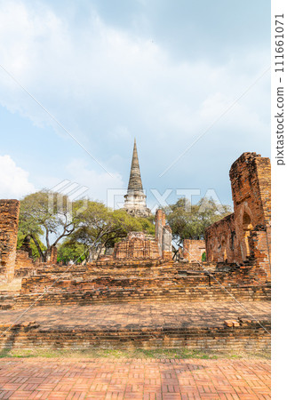 Wat Phra Sri Sanphet Temple in the precinct of Sukhothai Historical Park, a UNESCO World Heritage Site in Thailand 111661071