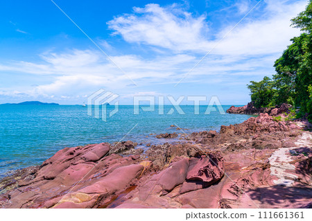 The Pink Coast or Lan Him Chomphu at Chanthaburi in Thailand 111661361