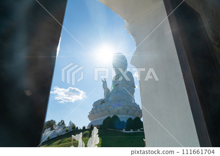 Wat Huay Pla Kang in Chiang Rai, Thailand 111661704