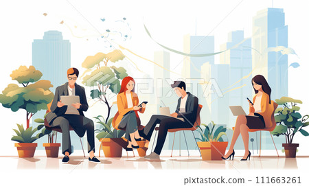 Mobile work: Work using mobile devices, remote work. Mobile work: Work using mobile devices, remote work. 111663261