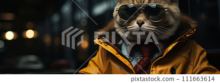 復古風格的貓 復古風格的貓 111663614