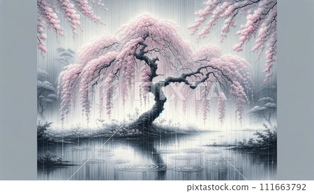 White cherry tree 111663792