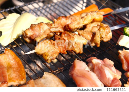 BBQ over charcoal BBQ over charcoal 111663831