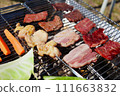 BBQ over charcoal 111663832