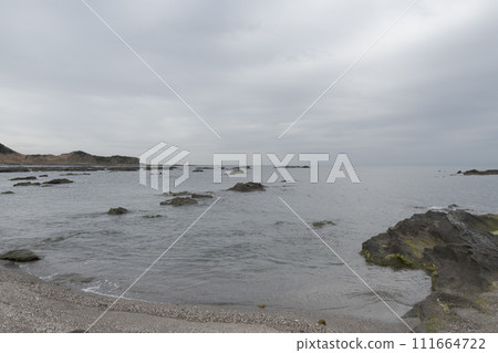 calm cloudy sea calm cloudy sea 111664722