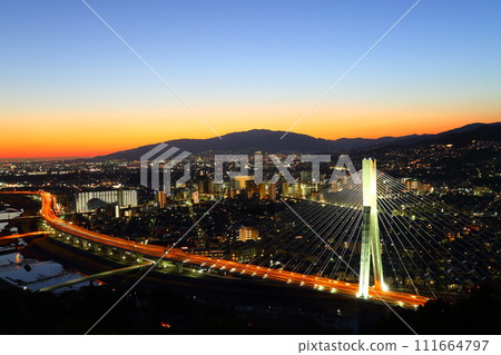 Satsukiyama night view Satsukiyama night view 111664797