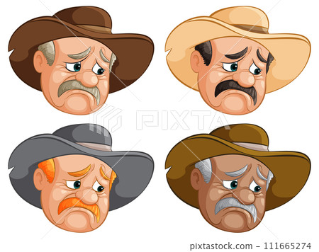 Emotions of a Cartoon Cowboy Emotions of a Cartoon Cowboy 111665274