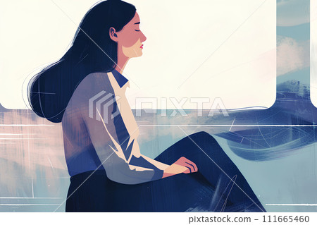 沉思的女人 沉思的女人 111665460