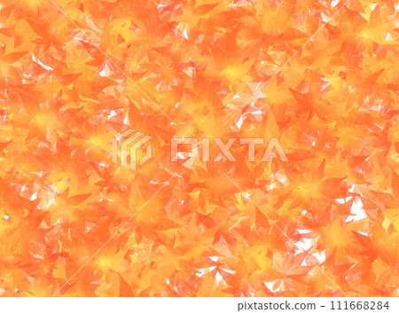 Watercolor illustration of autumn leaves. (seamless) Watercolor illustration of autumn leaves. (seamless) 111668284