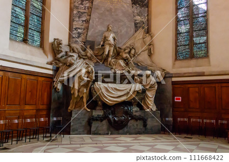 Mausoleum of Marshall Maurice of Saxony in St. Thomas church in Strasbourg, France 111668422