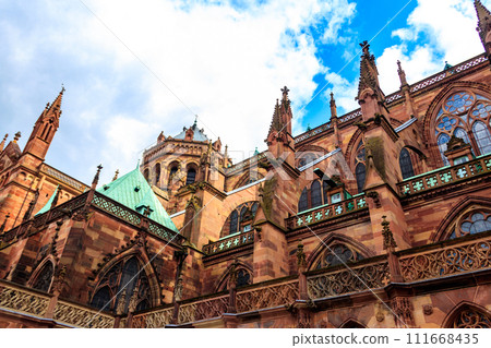 Strasbourg Cathedral or the Cathedral of Our Lady of Strasbourg in Strasbourg, France 111668435