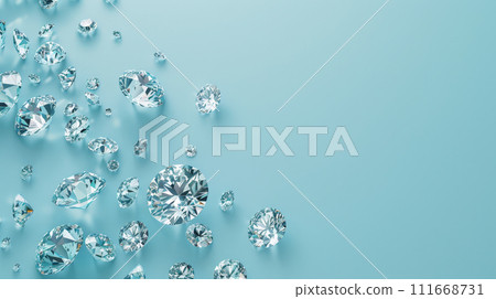 Dazzling Blue Diamonds. Generative AI 111668731