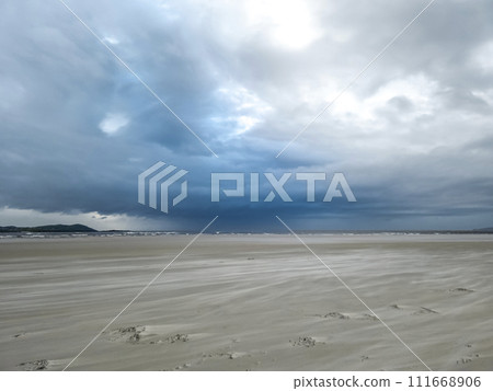 Sand storm at Dooey beach by Lettermacaward in County Donegal - Ireland 111668906