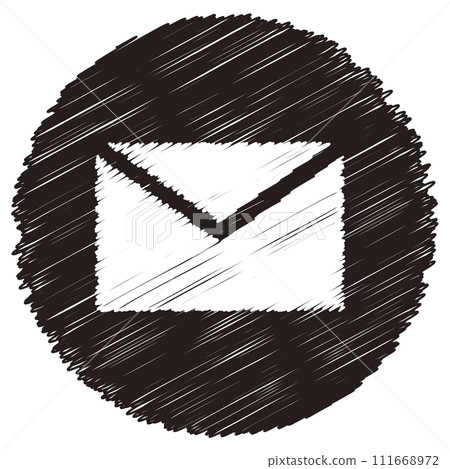 simple hand drawn email icon simple hand drawn email icon 111668972