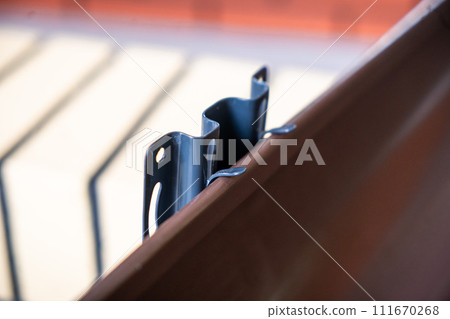 Elements of roof system drainage hook pipe plug holder 111670268