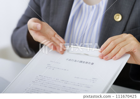 Lawyer giving legal advice regarding divorce 111670425