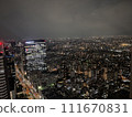 Night view seen from a tall building in Tokyo 111670831