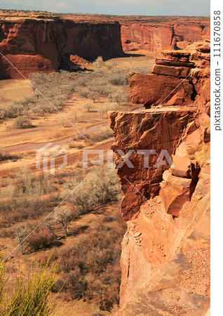 Surrounding Hills and Valley Canyon De Chelly Arizona Surrounding Hills and Valley Canyon De Chelly Arizona 111670858
