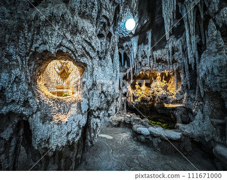 Cave of art at white temple, Chiang Rai, Thailand 111671000