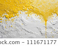 White and yellow textured wall background painted. 111671177