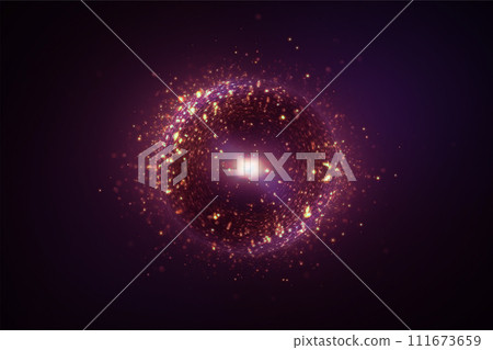 美麗的背景與閃亮的粒子和散景 美麗的背景與閃亮的粒子和散景 111673659