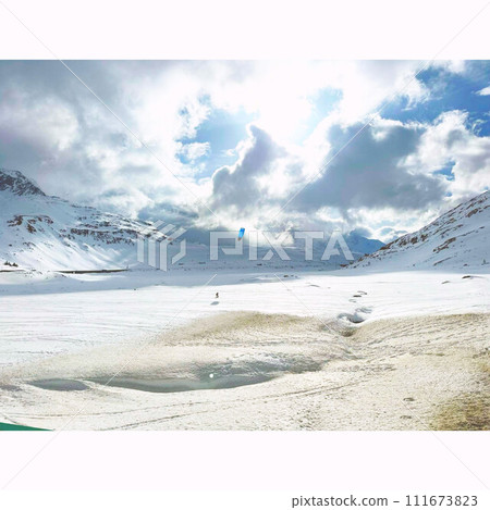 snow mountain in the Alps 111673823