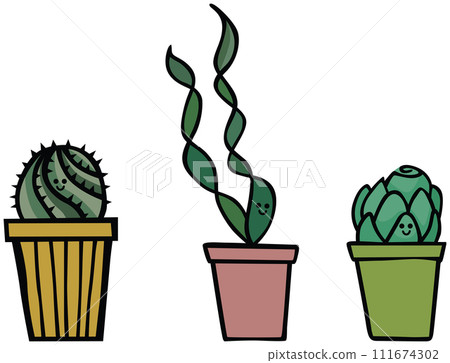 Cute plant trio 111674302