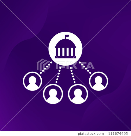 government workers vector icon for web 111674495