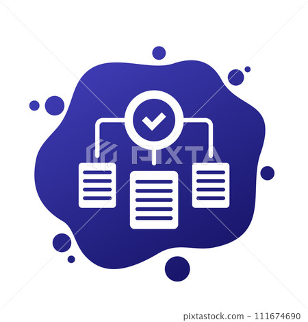 completed projects icon for apps and web 111674690