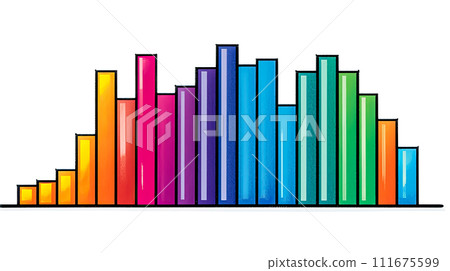 Flat chart and graph elements Flat chart and graph elements 111675599