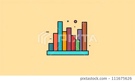 Flat chart and graph elements Flat chart and graph elements 111675626