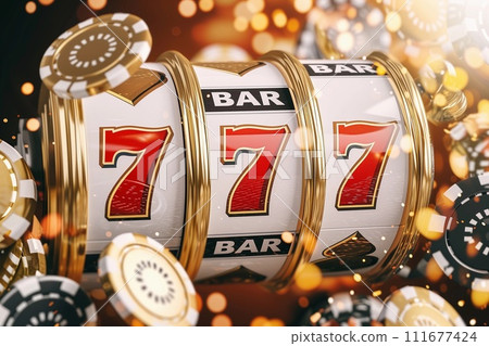 Red volumetric slot machine Red volumetric slot machine 111677424