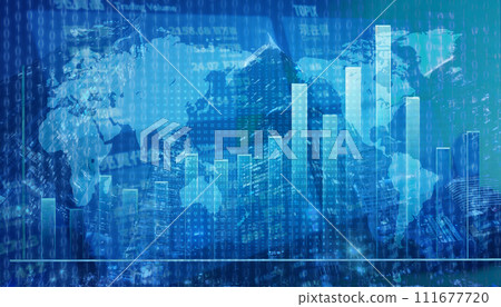 Image of financial market financial transactions 111677720