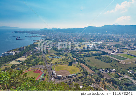 [Scenery from Uomidake Observation Deck] East of Ibusuki City, Kagoshima Prefecture 111678241