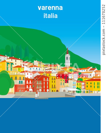 Varenna Lake Como lago di como Italy italia summer 111678252