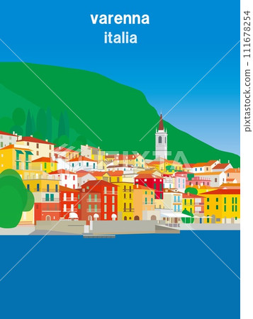 Varenna Lake Como lago di como Italy italia summer Varenna Lake Como lago di como Italy italia summer 111678254