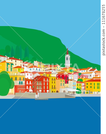 瓦倫納科莫湖 科莫湖 義大利 義大利 夏季 111678255