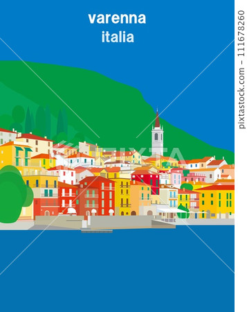 Varenna Lake Como lago di como Italy italia summer Varenna Lake Como lago di como Italy italia summer 111678260