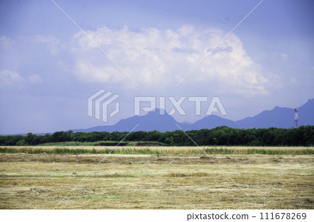 Landscape high mountains in dense fog tops of mountains in clouds North Caucasus Elbrus Landscape high mountains in dense fog tops of mountains in clouds North Caucasus Elbrus 111678269