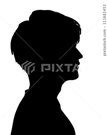 男性輪廓剪影 男性輪廓剪影 111681453