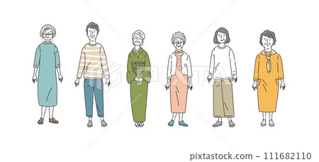 老年婦女集 111682110