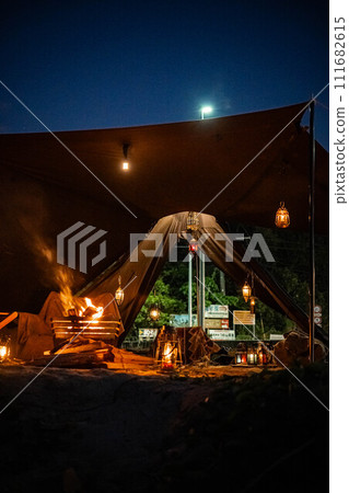 tent layout night camping lamp outside lantern bonfire tent layout night camping lamp outside lantern bonfire 111682615
