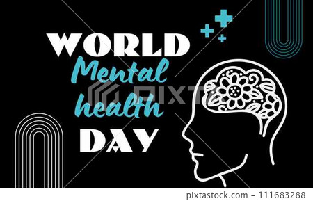 Mental Health Awareness Month banner vector illustration Mental Health Awareness Month banner vector illustration 111683288