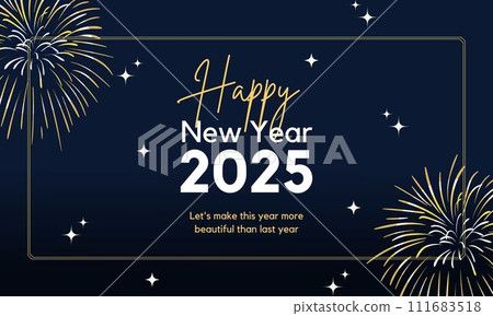 happy new year cover with modern geometric abstract background in retro style. happy new year greeting card banner design. happy new year cover with modern geometric abstract background in retro style. happy new year greeting card banner design. 111683518