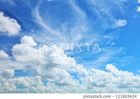 Summer blue sky and clouds Summer blue sky and clouds 111683634