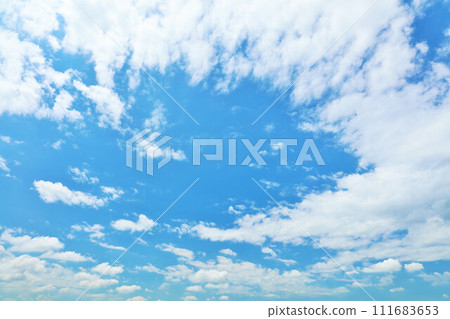 Summer blue sky and clouds 111683653