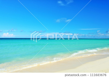 Okinawa blue sky Miyakojima Yonaha Maehama sea Okinawa blue sky Miyakojima Yonaha Maehama sea 111683676