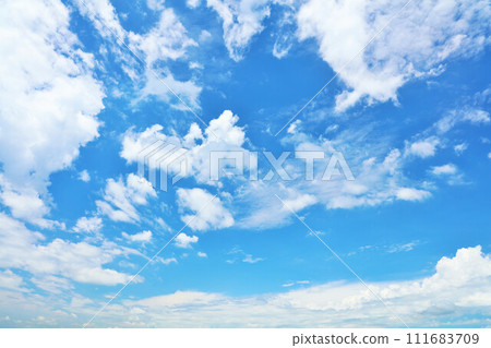 Summer blue sky and clouds 111683709