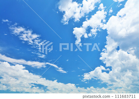 Summer blue sky and clouds Summer blue sky and clouds 111683711