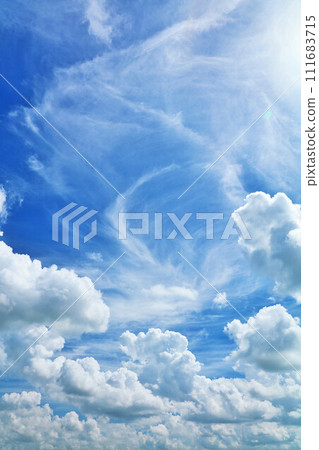 Summer blue sky and clouds Summer blue sky and clouds 111683715